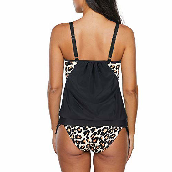 Getuscart Zando Women S Two Piece Swimsuits Plus Size Bathing Suits Sporty Tankini Top With