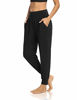 Picture of DIBAOLONG Womens Yoga Joggers Loose Workout Sweat Pants Comfy Lounge Pants with Pockets Black