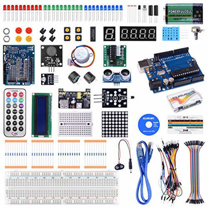 Picture of kuman Complete Starter Kit with Detailed Tutorial and Reliable Components for Arduino Project Mega 2560 Robot breadboard Kits