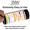 Picture of JNW Direct Drinking Water Test Strips 15 in 1, Best Water Tester Kit for Fast, Easy & Accurate Water Quality Testing at Home, 100 Count, Free App & Ebook Included