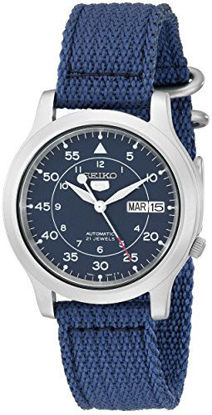 Picture of Seiko Men's SNK807 Seiko 5 Automatic Stainless Steel Watch with Blue Canvas Band