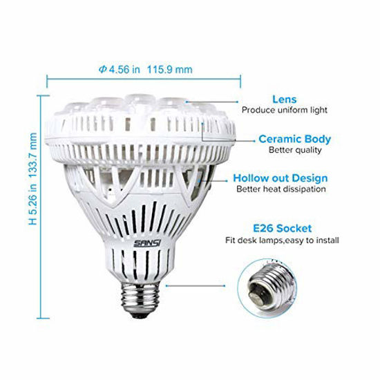 36w sansi led full spectrum grow light bulb