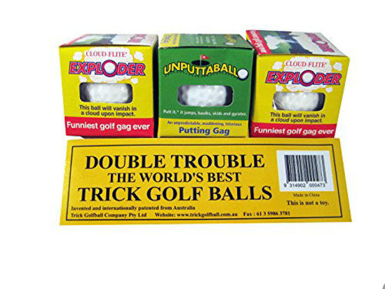 Picture of Trick Exploding & Unputtable Golf Ball 3 Pack