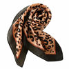 Picture of GERINLY Animal Print Scarfs for Women Leopard Neck Scarf Satin Head Scarf for Ponytail (Leopard)