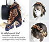 Picture of GERINLY Animal Print Scarfs for Women Leopard Neck Scarf Satin Head Scarf for Ponytail (Leopard)