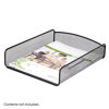 Picture of Safco Products Onyx Mesh Single Tray Desktop Organizer 3272BL, Black Powder Coat Finish, Durable Steel Mesh Construction