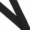 Picture of Braided Stretch Elastic Belts | Pin Oval Solid Black Belt Buckle | PU Loop End Tip Men/Women/Junior (Black, XXX-Large 48"-50" (55" Length))