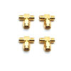 Picture of Antrader SMA Male to 2 SMA Female RF Coaxial Adapter Connector 3 Way Splitter Pack of 4