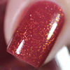 Picture of ILNP Cross My Heart - Crisp Rustic Red Holographic Jelly Nail Polish