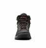 Picture of Columbia womens Newton Ridge Plus Waterproof Hiking Boot, Black/Poppy Red, 8 US