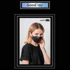 Picture of [Happy Life] 20pcs Premium 3D Disposable KF94 Face Mask, KF94 Mask, Black KF94, Unisex Adult, 4-Layer Filters, Individual Packs, Dust Mask, Men, Women, Made in Korea. (20)