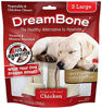 Picture of Dreambone Vegetable & Chicken Dog Chews, Rawhide Free, Large, 3-Count