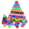 Picture of AUSTOR 100 Pieces 6 Sided Dice Set 10 Colors 16mm Acrylic Dice with a Free Pouch