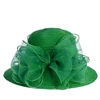 Picture of VECRY Lady Derby Dress Church Cloche Hat Bow Bucket Wedding Bowler Hats (Green)