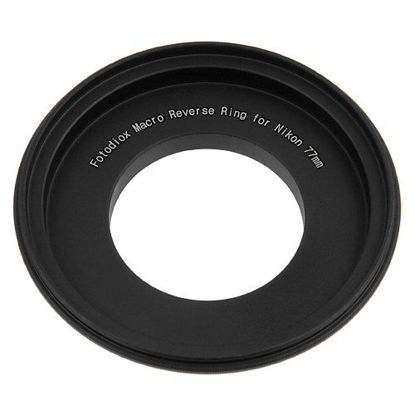 Picture of Fotodiox RB2A 77mm Filter Thread Lens, Macro Reverse Ring Camera Mount Adapter, for Nikon D1, D1H, D1X, D2H, D2X, D2Hs, D2Xs, D3, D3X, D3s, D4, D100, D200, D300, D300S, D700, D800, D800E, D40, D50, D60, D70, D70S, D80, D40X, D90, D3000, D3100, D3200,