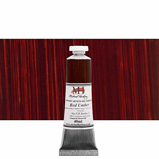 Picture of Michael Harding Artist Oil Colors - Red Umber - 40ml Tube