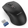 Picture of Wireless Mouse, TeckNet Ergonomic 2.4G Wireless Optical Mobile Mouse 4800 DPI with USB Nano Receiver for Laptop, PC, Chromebook, Computer Windows, Android Laptop, Computer, Tablet, Smart Phone