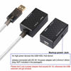 Picture of DTECH USB Extension Adapter USB to RJ45 Extender Over Cat5 Cat5e Ethernet Cable Set Connection up to 200ft