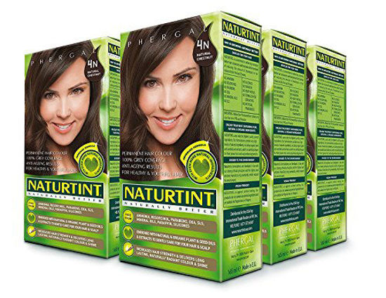 Picture of Naturtint Permanent Hair Color 4N Natural Chestnut (Pack of 6), Ammonia Free, Vegan, Cruelty Free, up to 100% Gray Coverage, Long Lasting Results