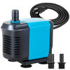 Picture of KEDSUM 770GPH Submersible Pump(3500L/H, 65W), Ultra Quiet Water Pump with 6.5ft High Lift, Aquarium Pump with 6.5ft Power Cord, 3 Nozzles for Fish Tank, Pond, Aquarium, Statuary, Hydroponics