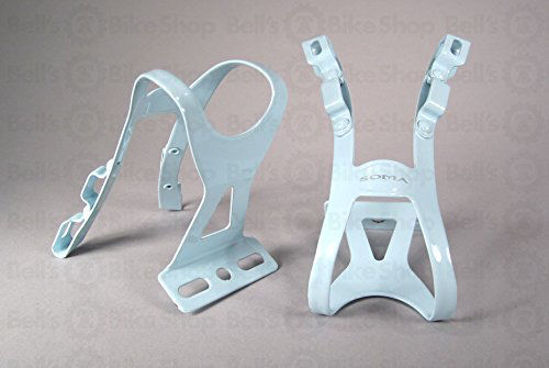 Picture of Soma Oppy XX 2-Strap Toe Clips Light Blue L/XL Pair Track Fixed Road Bike