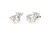 Picture of MRCUFF Bull 3D Wall Street Pair Cufflinks in a Presentation Gift Box & Polishing Cloth