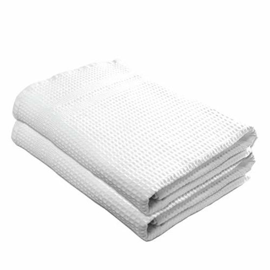 Gilden Tree Premium Bath Towels 2 PC Set 100% Natural Cotton Quick Dry Waffle