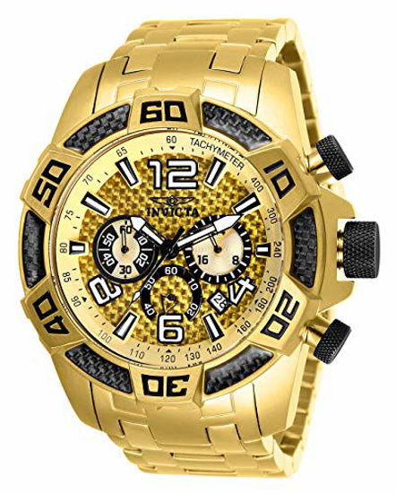 Picture of Invicta Men's Pro Diver Quartz Watch with Gold Tone Stainless Steel Strap, 26 (Model: 25854)