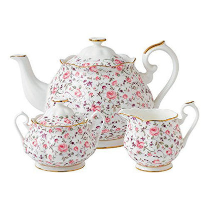 Picture of Royal Albert New Country Roses Rose Confetti Teaset, 3-Piece