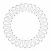 Picture of 30pcs Small Aluminum Spring Snap Carabiner Spring Clip Hook D Shape Carabeaner Keychain (Silver)