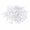 Picture of 30pcs Small Aluminum Spring Snap Carabiner Spring Clip Hook D Shape Carabeaner Keychain (Silver)