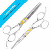 Picture of Equinox Professional Razor Edge Series - Barber Hair Cutting and Thinning/Texturizing Scissors/Shears Set - 6.5 Inches Hair Cutting Scissors Kit