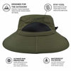 Picture of EINSKEY Sun Hat for Men/Women, Sun Protection Wide Brim Bucket Hat Waterproof Breathable Packable Boonie Hat for Fishing Army Green