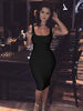 Picture of LAGSHIAN Women's Sexy Bodycon Tank Dress Sleeveless Basic Midi Club Dresses Black