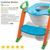 Picture of Potty Training Seat with Ladder & Upgraded Splashguard - Toilet Step Stool for Kids Toddlers w/ Handles. Sturdy, Safe & Adjustable Height w/ Anti Slip Pads. Easy Fold Trainer for Boys Girls Baby