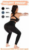 Picture of RUNNING GIRL 5 inches High Waist Yoga Leggings, Compression Workout Leggings for Women Yoga Pants Tummy Control(CK2392 Black.L)