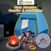 Picture of MITCIEN Kids Camping Play Tent with Toy Campfire / Marshmellow /Fruits Toys Play Tent Set for Boys Girls Indoor Outdoor Pretend-Play Game