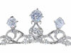 Picture of Elegant Rhodium Plated CZ Crystal Celtic Bridal Tiara Crown T1268