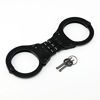 Picture of VIPERTEK Heavy Duty Hinged Double Lock Steel Police Edition Professional Grade Handcuffs (Black)