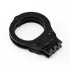 Picture of VIPERTEK Heavy Duty Hinged Double Lock Steel Police Edition Professional Grade Handcuffs (Black)