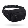 Picture of FREETOO Waist Pack Bag Fanny Pack for Men&Women Hip Bum Bag with Adjustable Strap for Outdoors Workout Traveling Casual Running Hiking Cycling (Black)