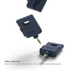 Picture of elago Keyring Headphone Splitter for iPhone, iPad, iPod, Galaxy and Any Portable Device with 3.5mm (Jean Indigo)