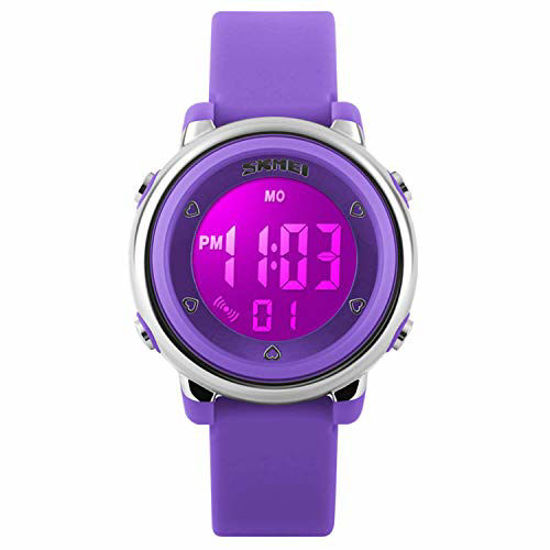 Picture of Kids Digital Sport Waterproof Watch for Girls Boys, Kid Sports Outdoor LED Electrical Watches with Luminous Alarm Stopwatch Child Wristwatch