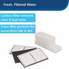 Picture of PetSafe Drinkwell Replacement Filter Kit for the Everflow and Outdoor Dog And Cat Water Fountains, Kit Contains 3 Dual Cell Carbon Filters and 1 Foam Pre-Filter - PAC00-13192