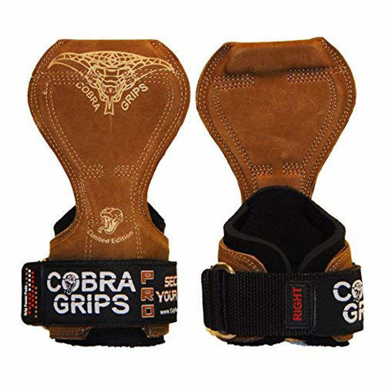 GetUSCart Cobra Grips PRO Limited Edition Weight Lifting Gloves Heavy Duty Straps Alternative to Power Lifting Hooks Deadlifts with Built in Adjustable Neoprene Padded Wrist Wrap Support PRO Model fo...