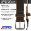 Picture of Roan Mountain Brown Leather Belt - 36"