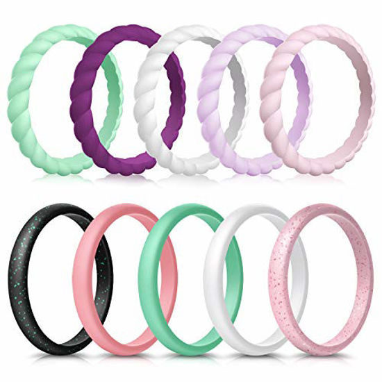 Rubber band sale wedding rings