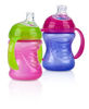 Picture of Nuby 2-Pack Two-Handle No-Spill Super Spout Grip N' Sip Cups, 8 Ounce, Pink and Purple