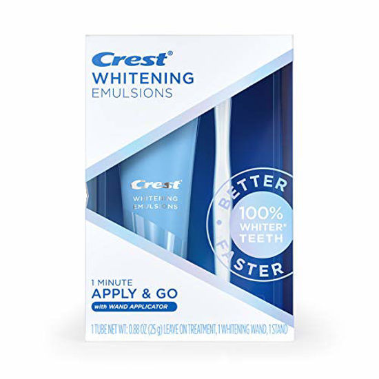 Picture of Crest Whitening Emulsions Leave-on Teeth Whitening Kit With Whitening Wand, 0.88 Oz (25 G), 0.88 ounces