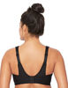 Picture of Glamorise Elite Performance Full Figure Wirefree Camisole Plus Size Back Close Sports Bra #1067 Black